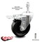 Service Caster 4 Inch Phenolic Swivel 10mm Threaded Stem Caster with Total Lock Brake SCC SCC-TSTTL20S414-PHS-M1015 - alternate 3